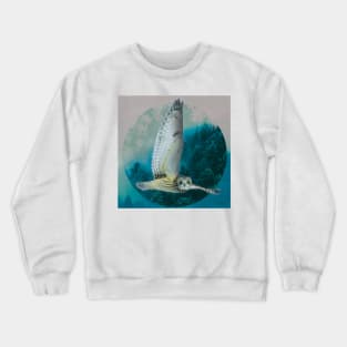 Winter Solstice Blessings, Flying Owl Crewneck Sweatshirt